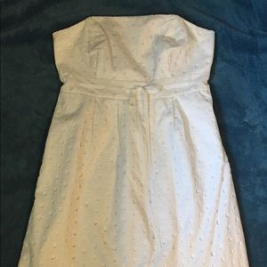 Lilly Pulitzer strapless white eyelet dress